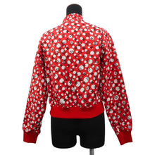 Load image into Gallery viewer, LOUIS VUITTON Yayoi Kusama Collaboration Reversible Bomber Jacket Size 36 Black・White・Rouge Vif 1AB7S6 Cotton100%
