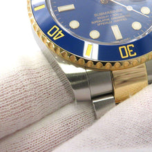 将图像加载到图库查看器中，ROLEX Submariner Date W40mm Stainless Steel K18YG Blue Dial 116613LB
