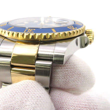 将图像加载到图库查看器中，ROLEX Submariner Date W40mm Stainless Steel K18YG Blue Dial 116613LB
