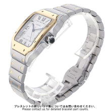 将图像加载到图库查看器中，CARTIER Santos de Cartier W39.8mm×H47.5mm Stainless Steel K18YG Silver Dial W2SA0009
