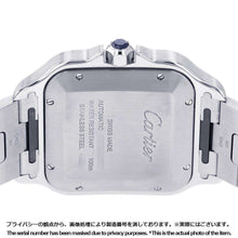 将图像加载到图库查看器中，CARTIER Santos de Cartier W39.8mm×H47.5mm Stainless Steel K18YG Silver Dial W2SA0009
