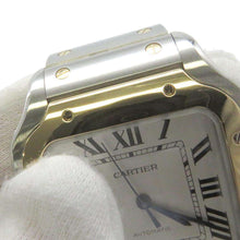 将图像加载到图库查看器中，CARTIER Santos de Cartier W39.8mm×H47.5mm Stainless Steel K18YG Silver Dial W2SA0009
