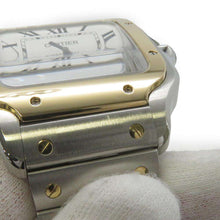 将图像加载到图库查看器中，CARTIER Santos de Cartier W39.8mm×H47.5mm Stainless Steel K18YG Silver Dial W2SA0009
