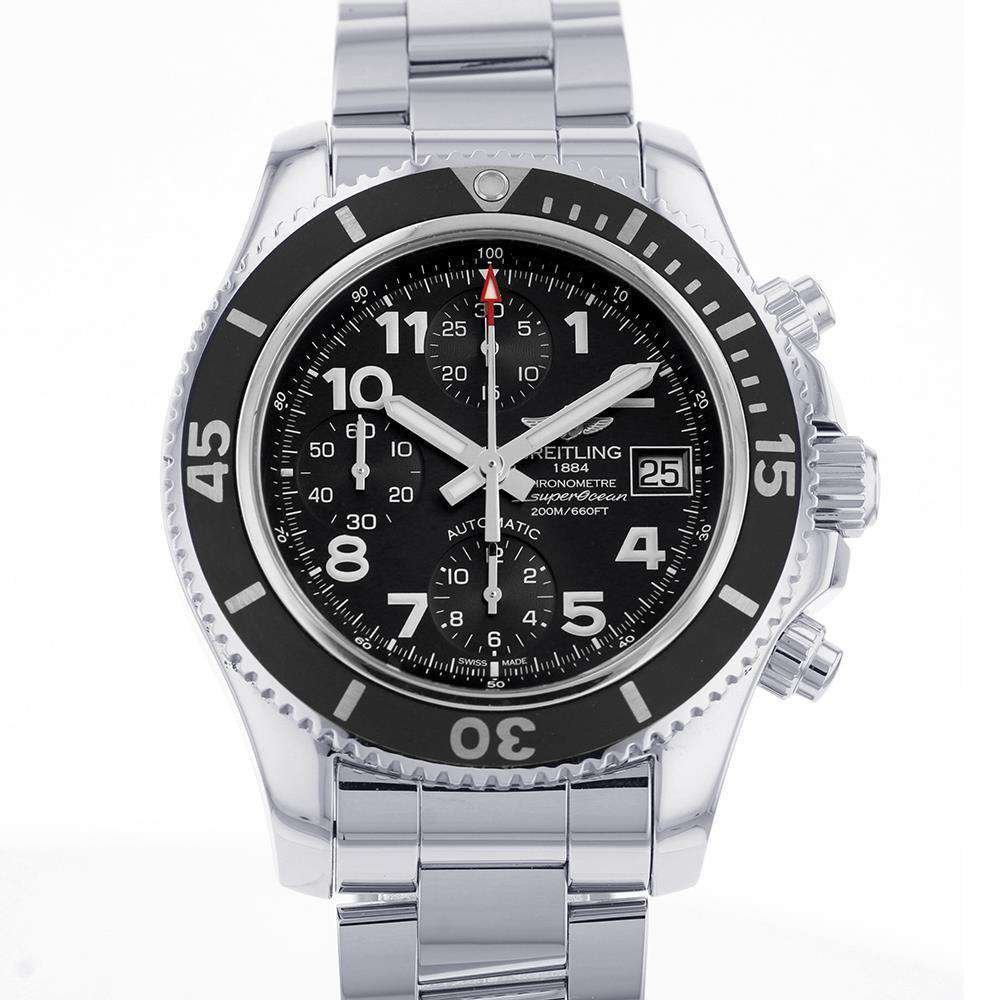 BREITLING Superocean2 Chronograph W42mm Stainless Steel Black Dial A13311