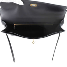 Load image into Gallery viewer, HERMES Kelly Depeche Black Evercolor Size 36
