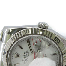 将图像加载到图库查看器中，ROLEX Datejust Turn-O-Graph W36mm Stainless Steel WG White Dial 116264
