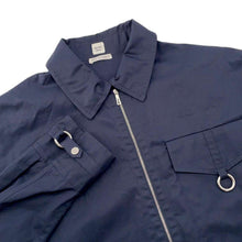 将图像加载到图库查看器中，HERMES Zip-up Shirt Size 36 Navy Cotton100%
