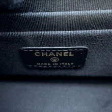 Load image into Gallery viewer, CHANEL Matelasse Pearl Logo Top Handle ChainShoulder Bag Black AP3513 Lambskin
