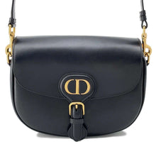 将图像加载到图库查看器中，Dior Bobby Shoulder Bag Black M9319UMOL Leather Size Medium
