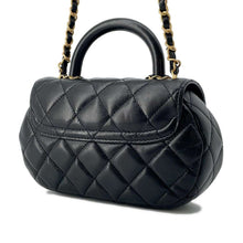 Load image into Gallery viewer, CHANEL Matelasse Top Handle ChainShoulder Bag Black AS4569 Lambskin
