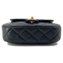 将图像加载到图库查看器中，CHANEL Matelasse Top Handle ChainShoulder Bag Black AS4569 Lambskin
