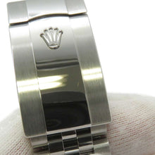 将图像加载到图库查看器中，ROLEX Datejust W41mm Stainless Steel Bright Black Dial 126300
