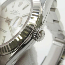 将图像加载到图库查看器中，ROLEX Datejust W41mm Stainless Steel K18WG White Dial 126334
