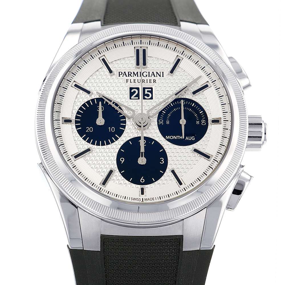 PARMIGIANI FLEURIER Tonda GT Chronograph W42mm Stainless Steel Rubber Silver/Black Dial PFC906-0000140-X01482