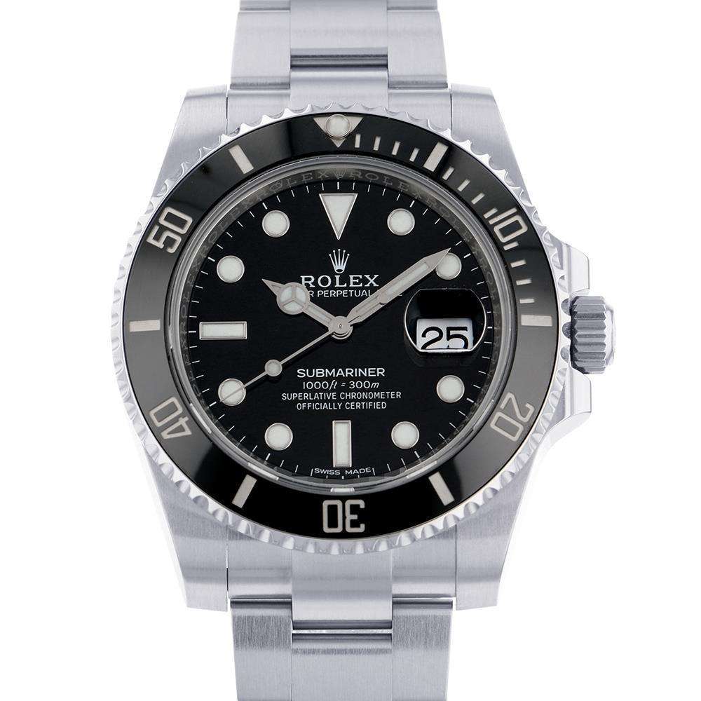 ROLEX Submariner Date W40m Stainless Steel Black Dial116610LN