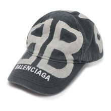 将图像加载到图库查看器中，BALENCIAGA BB Sprayed Paint Cap Size L Gray 673321 Cotton100%
