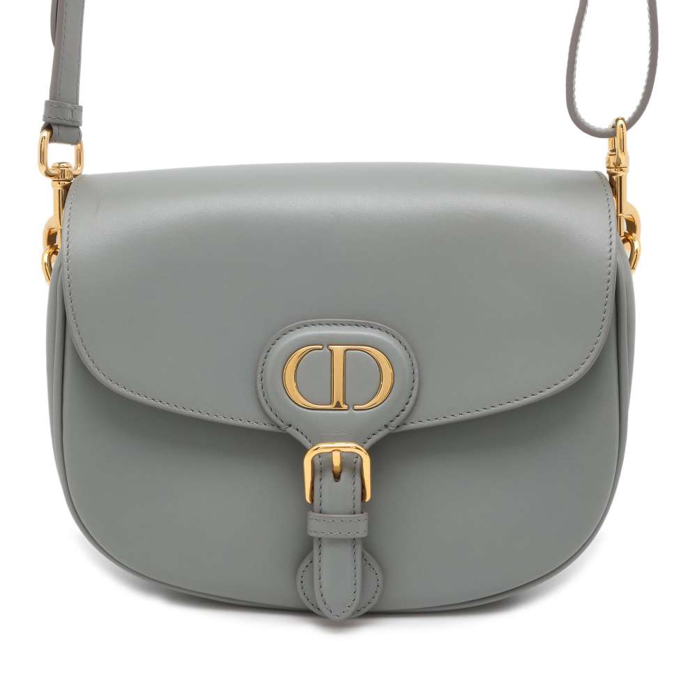 Dior Bobby Shoulder Bag Gray M9319UMOL Leather Size Medium