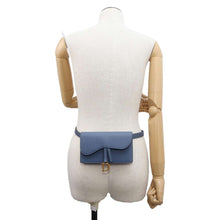 Load image into Gallery viewer, Dior Saddle Waist Bag Blue S5619CCEH Leather
