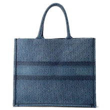 Load image into Gallery viewer, Dior Book tote Navy M1286ZWAL Canvas Size Large
