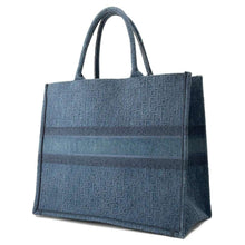 Load image into Gallery viewer, Dior Book tote Navy M1286ZWAL Canvas Size Large
