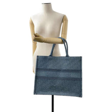 Load image into Gallery viewer, Dior Book tote Navy M1286ZWAL Canvas Size Large
