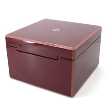 Load image into Gallery viewer, HERMES Faceted Jewelry Box Bordeaux Lacquer Wood
