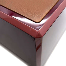 Load image into Gallery viewer, HERMES Faceted Jewelry Box Bordeaux Lacquer Wood
