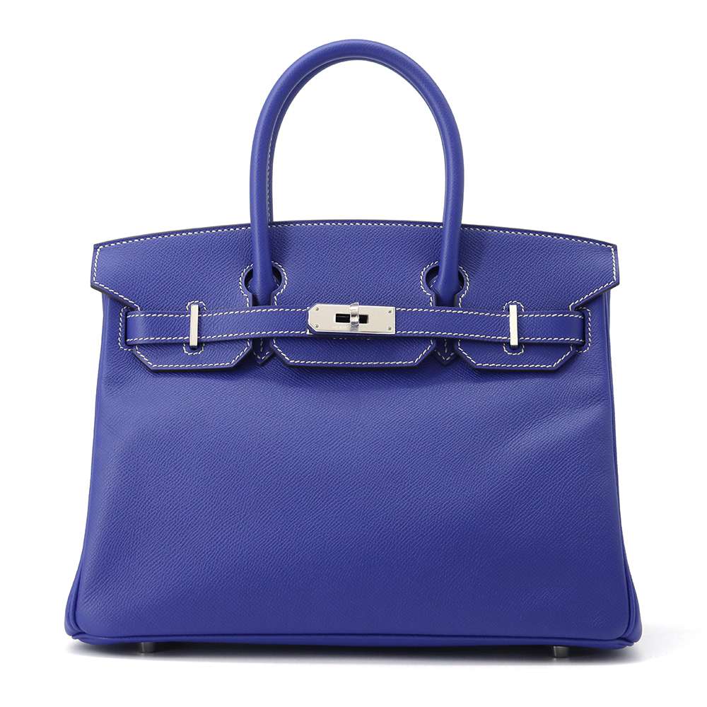 HERMES Birkin candy Blue Electric/Mykonos Epsom Size 30