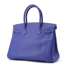 将图像加载到图库查看器中，HERMES Birkin candy Blue Electric/Mykonos Epsom Size 30
