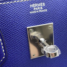 将图像加载到图库查看器中，HERMES Birkin candy Blue Electric/Mykonos Epsom Size 30
