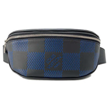 Load image into Gallery viewer, LOUIS VUITTON Canvas・Bumbag Blue/Black N50022 Damier Infini Leather 3D
