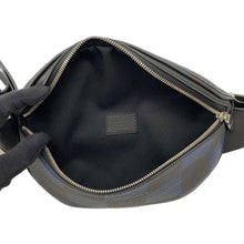 Load image into Gallery viewer, LOUIS VUITTON Canvas・Bumbag Blue/Black N50022 Damier Infini Leather 3D
