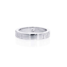 将图像加载到图库查看器中，BVLGARI Double Logo 1P Ring Size No. 10 18K White Gold
