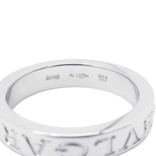 将图像加载到图库查看器中，BVLGARI Double Logo 1P Ring Size No. 10 18K White Gold
