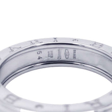 将图像加载到图库查看器中，BVLGARI B-zero1Ring 1 band Size 54/#14 18K White Gold
