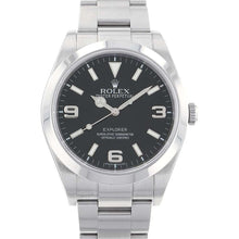 将图像加载到图库查看器中，ROLEX ExplorerI W39mm Stainless Steel Black Dial 214270
