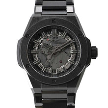 Load image into Gallery viewer, HUBLOT Big Bang Integrated Time Only All Black Limited Edition 250 units W40mm Ceramic Black / Skeleton Dial 456.CX.0140.CX
