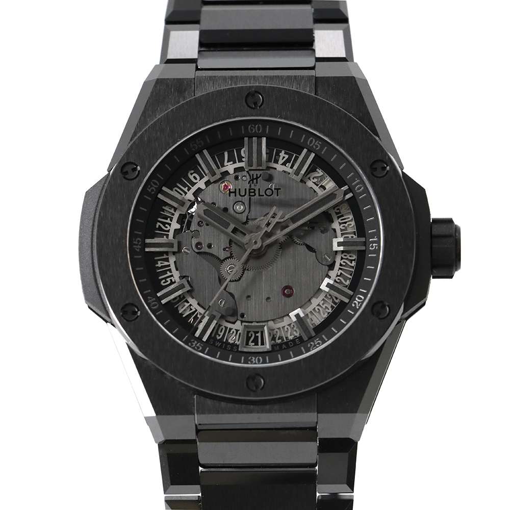 HUBLOT Big Bang Integrated Time Only All Black Limited Edition 250 units W40mm Ceramic Black / Skeleton Dial 456.CX.0140.CX