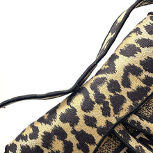 将图像加载到图库查看器中，Dior Saddle bag Leopard M0446 Canvas
