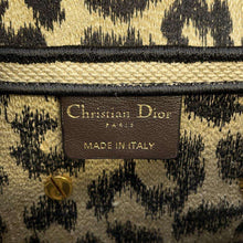 将图像加载到图库查看器中，Dior Saddle bag Leopard M0446 Canvas
