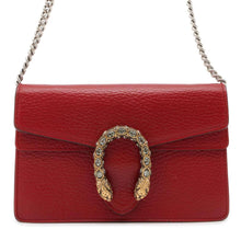 将图像加载到图库查看器中，GUCCI Dionysus Chain Shoulder Bag Red 476432 Leather
