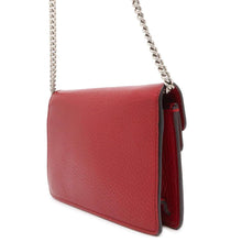 将图像加载到图库查看器中，GUCCI Dionysus Chain Shoulder Bag Red 476432 Leather
