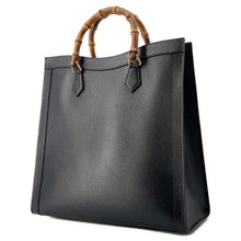 Load image into Gallery viewer, GUCCI Diana Bamboo Tote Bag Black 703218 Leather Bamboo
