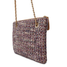 Load image into Gallery viewer, CHANEL Matelasse Chain ShoulderPouch Beige/Multicolor AP1074 Leather Tweed
