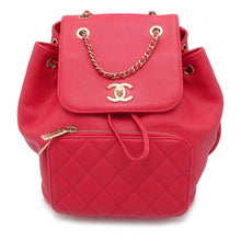 Load image into Gallery viewer, CHANEL Matelasse Business Affinity Backpack Pink A93748 Caviar Leather
