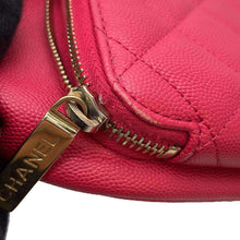 Load image into Gallery viewer, CHANEL Matelasse Business Affinity Backpack Pink A93748 Caviar Leather
