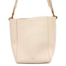 将图像加载到图库查看器中，CELINE Sangle Bucket Shoulder Bag Ivory 189303 Leather Size Small
