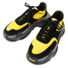 Load image into Gallery viewer, BALENCIAGA Triple S Black/Yellow/Gray Suede Nylon Rubber Size 43
