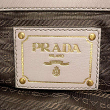 Load image into Gallery viewer, PRADA 2way Tote Pleated Gray BN1932 Leather
