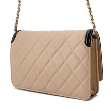 Load image into Gallery viewer, CHANEL CCFiligree Chain Wallet Beige/Black A84451 Caviar Leather
